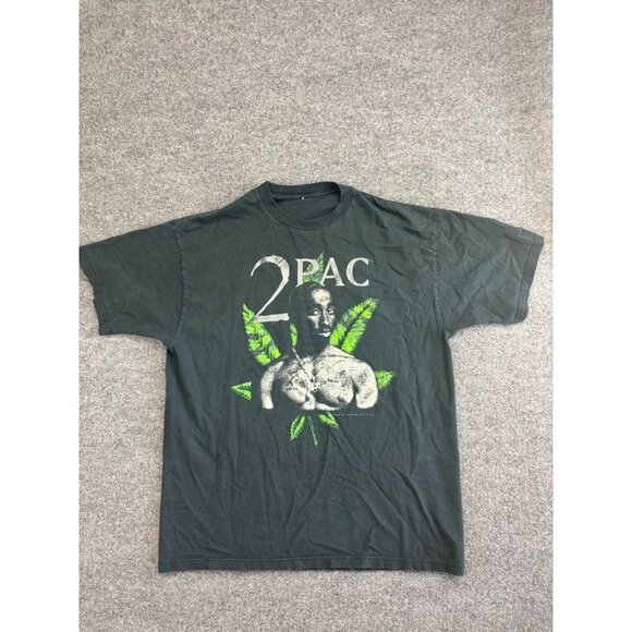 VTG 90s Tupac Shirt Men´s L Black THUGG LIFE 2Pac...
